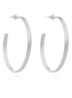 Creole Oval oorringen van zilver - Zilver