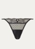 Adelyn string van mesh - Zwart