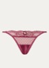 Adelyn string van mesh - Bordeauxrood
