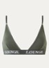 Bralette met logoband - Donkergroen