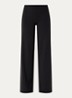 High waist loose fit legging met logo - Zwart