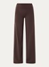 High waist loose fit legging met logo - Bruin