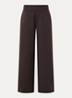 Mid waist wide fit joggingbroek met steekzakken - Chocoladebruin