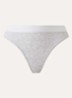 Tanga met logoband - Lichtgrijs