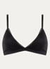 Triangle bralette met mesh - Zwart