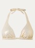 Triangel bikinitop met panterprint - Goud