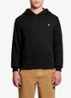 Classic hoodie met logoborduring - Zwart