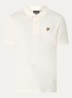 Fine Slub regular fit polo met logo - Beige