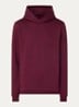 Hoodie met steekzakken en logo - Bordeauxrood