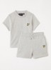 Set van T-shirt met korte joggingbroek 2-delig - Lichtgrijs