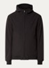Softshell jack met capuchon en ritszakken - Zwart