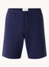 Straight fit korte joggingbroek van  katoen met logo  - Blauw