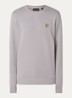 Sweater met logoborduring - Lichtgrijs