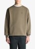 Sweater met logoborduring - Olijfgroen