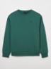 Sweater met logoborduring - Groen