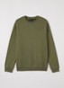Sweater met logoborduring - Legergroen