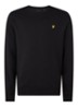 Sweater van katoen met logo-applicatie - Zwart