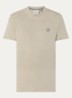 T-shirt met logoborduring - Khaki