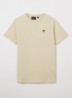 T-shirt met logoborduring - Beige