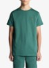 T-shirt met logoborduring - Zeegroen
