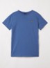 T-shirt met logoborduring - Petrol