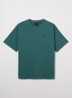T-shirt met logoborduring - Groen