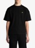 T-shirt met structuur - Zwart