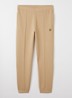 Tapered fit joggingbroek met logo - Zand