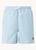 Zwemshorts met ruitdessin - Blauw