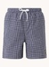 Zwemshorts met ruitdessin - Donkerblauw