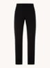 Chiara straight fit pantalon met print  - Zwart