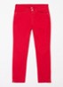 Dream Chic mid waist slim fit jeans met gekleurde wassing - Rood