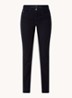 Dream mid waist slim fit jeans met stretch - Donkerblauw