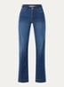 Dream mid waist wide fit jeans met steekzakken - Indigo