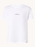 T-shirt met logoborduring - Wit