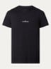 T-shirt met logoborduring - Zwart
