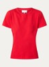 T-shirt met ronde hals - Rood