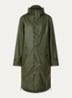 Longline regenjas met capuchon - unisex - Legergroen