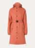 Original Saddle regenjas met capuchon en ceintuur  - Cranberryrood