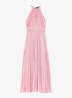 Revilly midi jurk met plooien  - Roze
