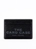 The Card Case pasjeshouder van leer met logo - Zwart