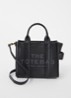 The Crossbody Tote handtas van leer - Zwart