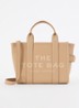 The Small Tote handtas met logo - Camel