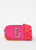 The Snapshot crossbodytas van leer - Donkerroze