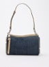 The Snapshot schoudertas van leer - Denim