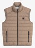 Bodywarmer met ritszakken - Lichtbruin
