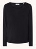 Longsleeve met boothals - Zwart