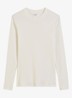 Longsleeve met ribstructuur - Wit