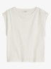 Oversized T-shirt met ronde hals - Silky White-1183 / Wit