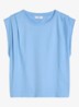 Oversized T-shirt met ronde hals - Medium Blue 4840-4840 / Blauw